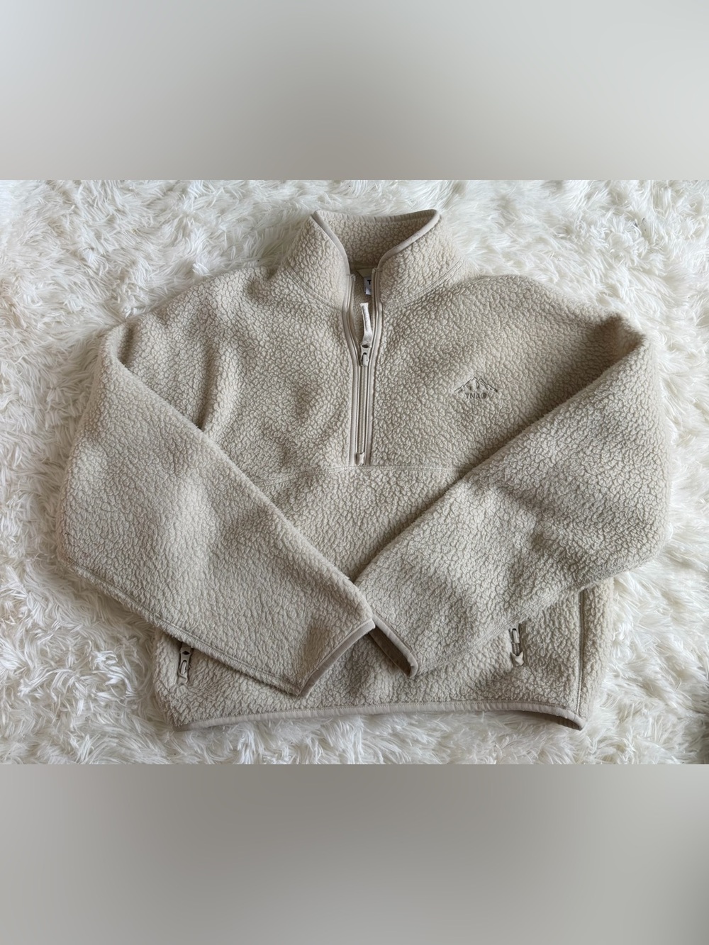 Aritzia Tna Polartec® Thermal Pro™ 1/2 Zip Hi-Hip Sweater - Picture 2 of 11